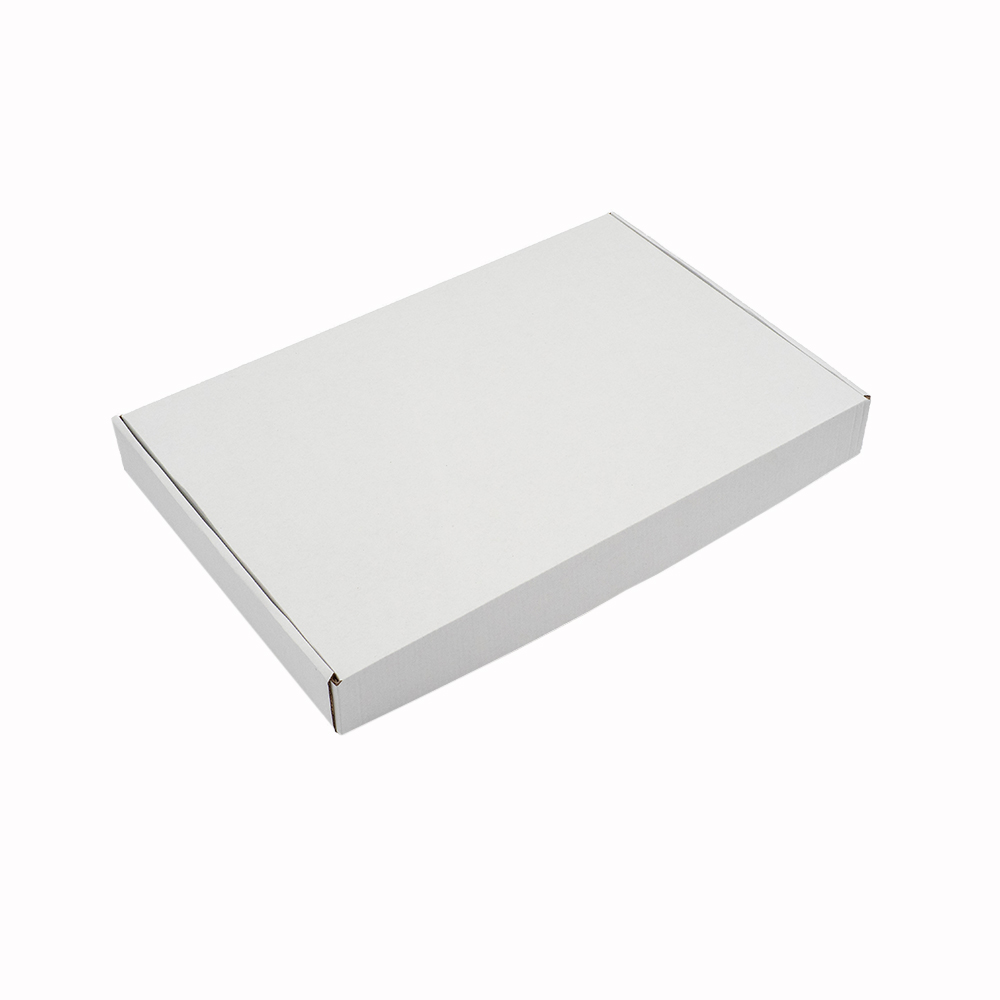 Cutie pentru prajituri sau fursecuri, 350x300x45mm, carton alb microondulat