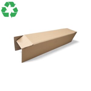Cutie din carton 20x20x70cm, 200x200x700mm, carton ondulat natur CO5 (5 straturi)