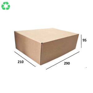 Cutie din carton cu autoformare 29x21x9.5cm, 290x210x95mm, carton natur microondulat