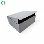 Cutie din carton cu autoformare 34.5x24.5x14.5cm, 345x245x145mm, carton alb microondulat
