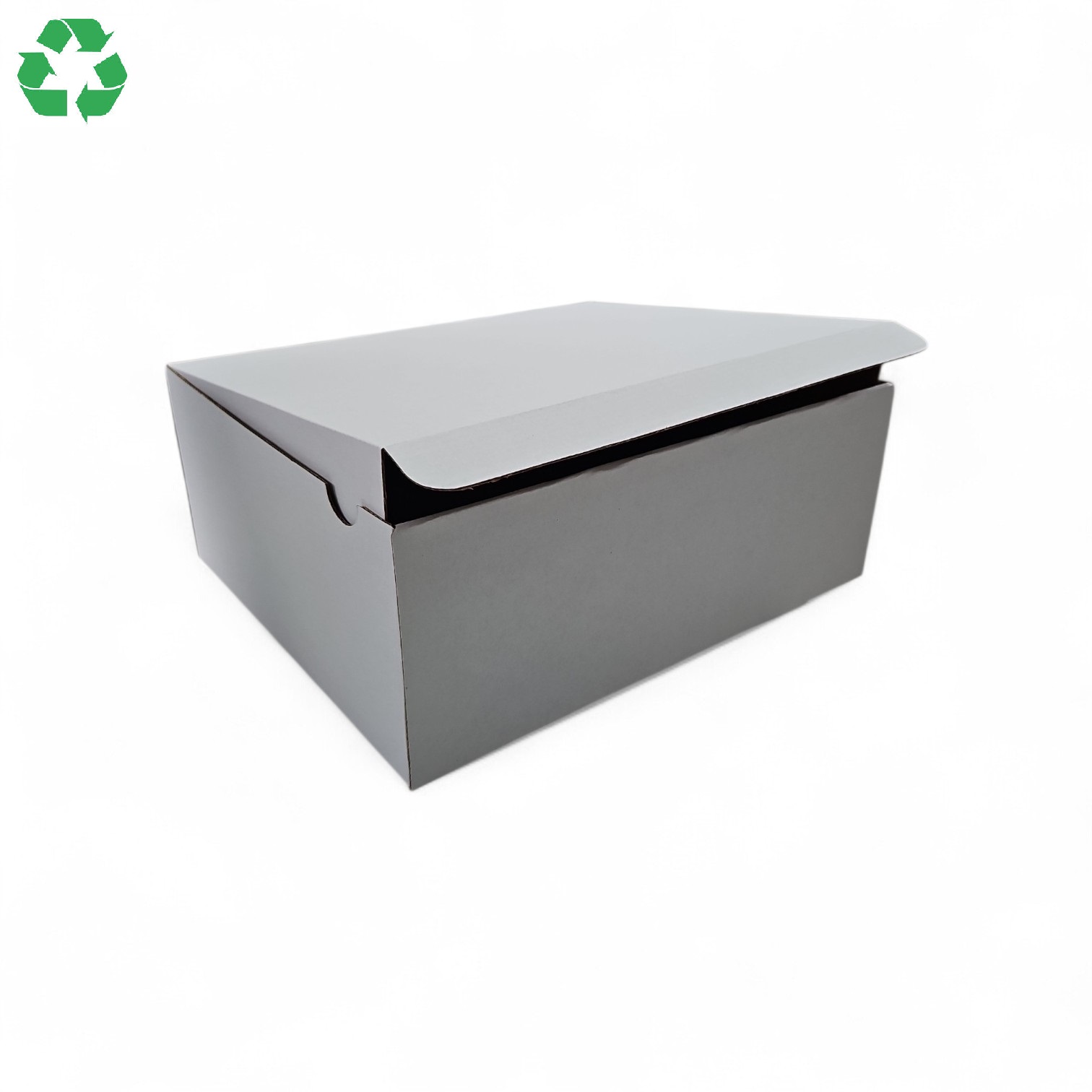 Cutie din carton cu autoformare 35.5x34.5x12.5cm, 355x345x125mm, carton alb microondulat - imagine 2