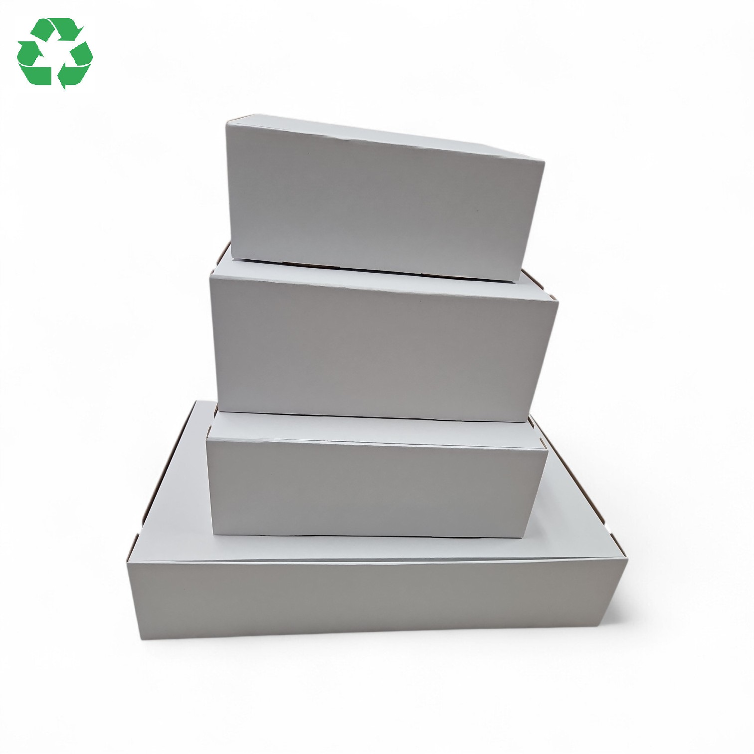 Cutie din carton cu autoformare 55x34x12cm, 550x340x120mm, carton alb microondulat - imagine 3