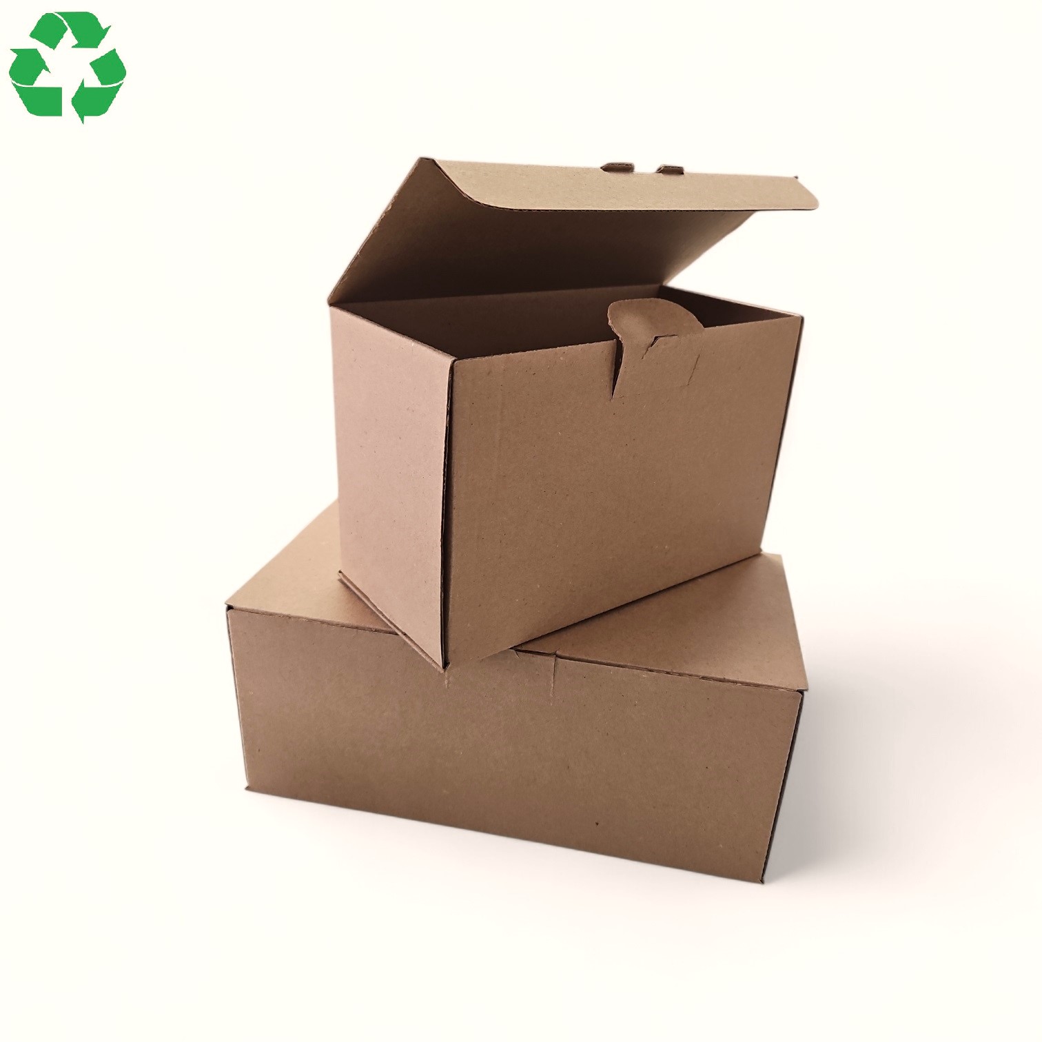 Cutie din carton cu autoformare 24x12x10cm, 240x120x100mm, carton natur microondulat - imagine 2