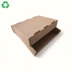 Cutie din carton cu capac detasabil 35x25x8cm, 350x250x80mm, carton natur CO3