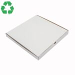 Cutie din carton pentru pizza, 28cm, 280x280x35mm, carton alb microondulat