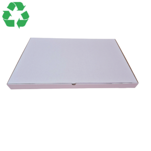 Cutie din carton pentru pizza, 60x40cm, 600x400x40mm, carton alb microondulat