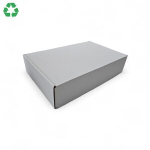 Cutie din carton pentru prajituri si fursecuri 30x20x7cm, 300x200x70mm, carton alb microondulat