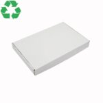 Cutie din carton pentru prajituri si fursecuri 40x26x4,5cm, 400x260x45mm, carton alb microondulat