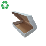 Cutie din carton pentru prajituri si fursecuri 33x24x6cm, 330x240x60mm, carton alb microondulat