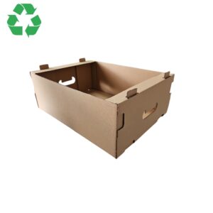 Ladita din carton cu autoformare, 400x300x150mm, carton natur CO3/C (3 straturi)